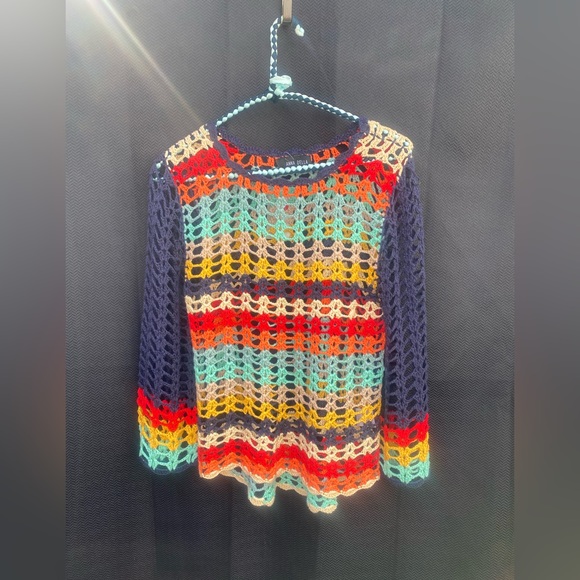 217-You Are Bella-eautiful ❤️ Anna Bella Multi Colour Blouse - Picture 3 of 6